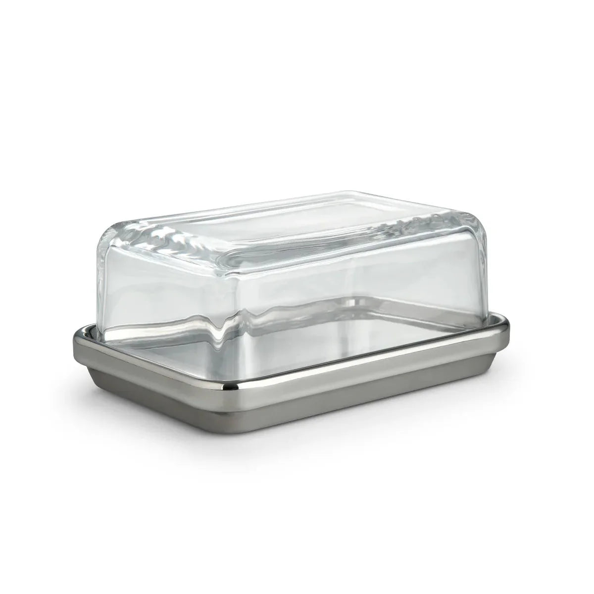 Alessi — ES03 | Sottsass-smørskål i stål og glas