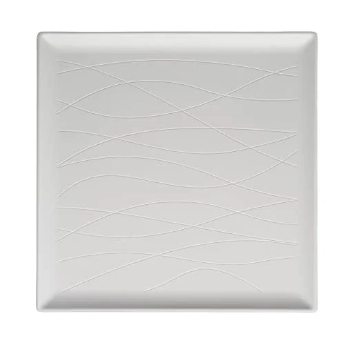 Galbiati Milano piatto portata Tahiti porcellana bianco brillante quadrato 30,5 cm
