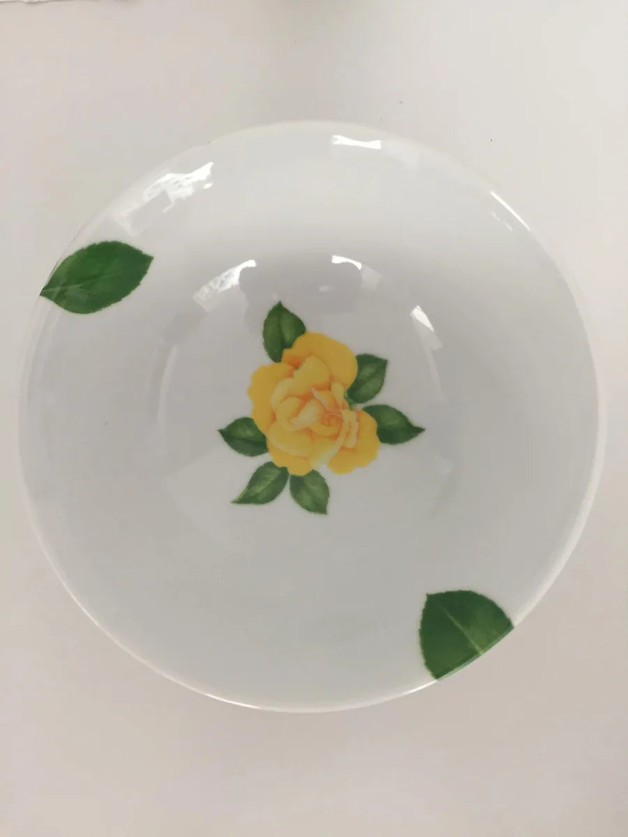 Taitu Taitù Coppetta 15cm ceramica rosa con decoro floreale interno