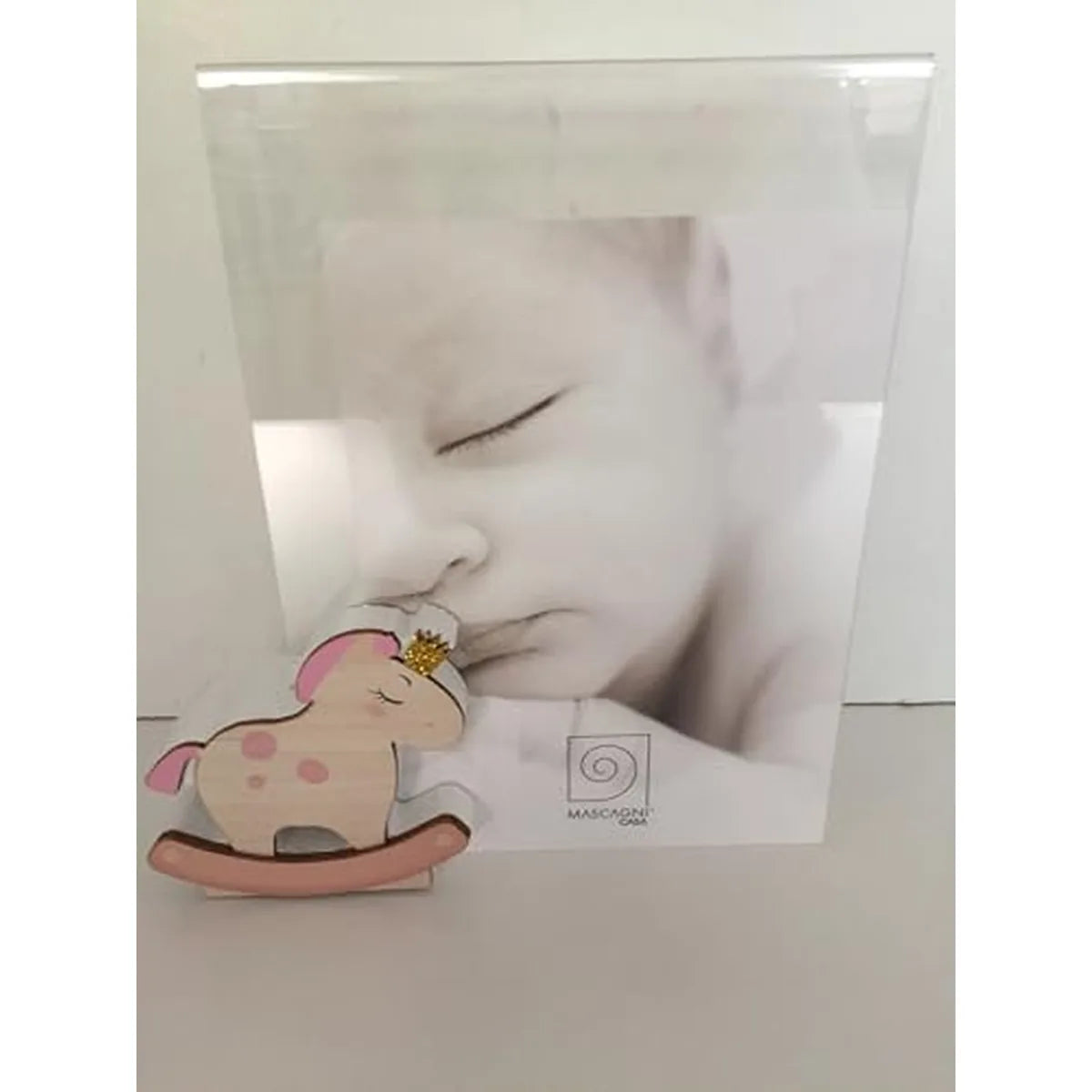 Mascagni Portafoto Rosa 13x18 in legno, colore rosa - Decorazione casa