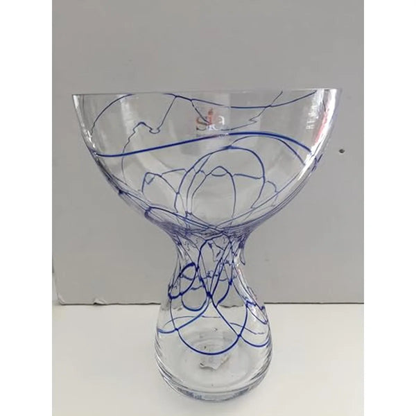 SIA — Vaso con Applicazioni | Vaso Cristallo Blu — Stilmobili