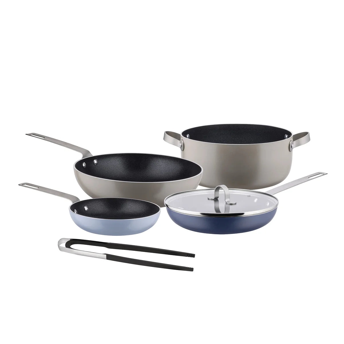Alessi — Tama GIA302 | Bollilatte in alluminio azzurro Iacchetti — immagine 1