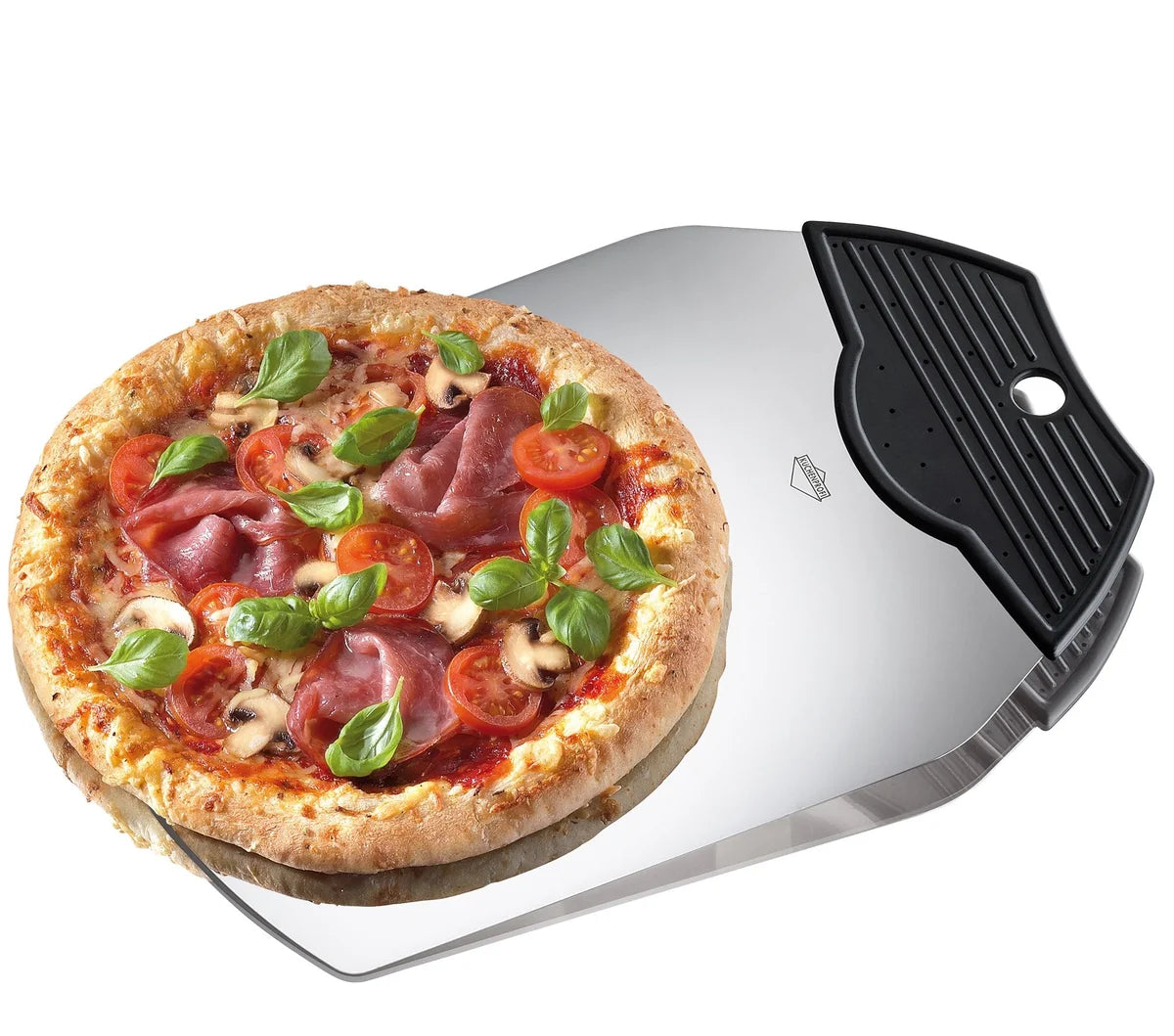 Küchenprofi pala per pizza acciaio inox plastica metallizzata 36,5x25 cm