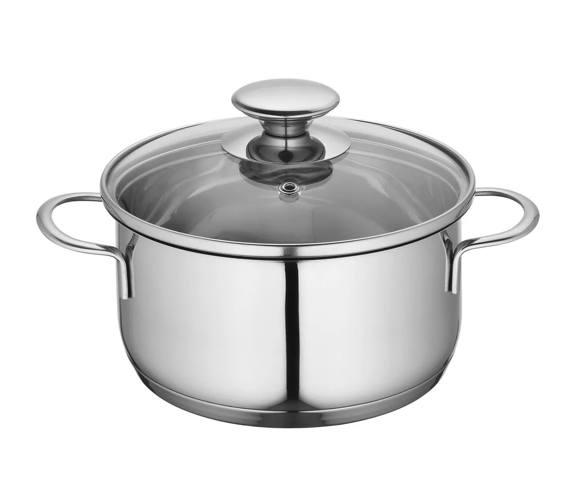 Küchenprofi pentola con coperchio in vetro acciaio inox argento 1500ml induzione