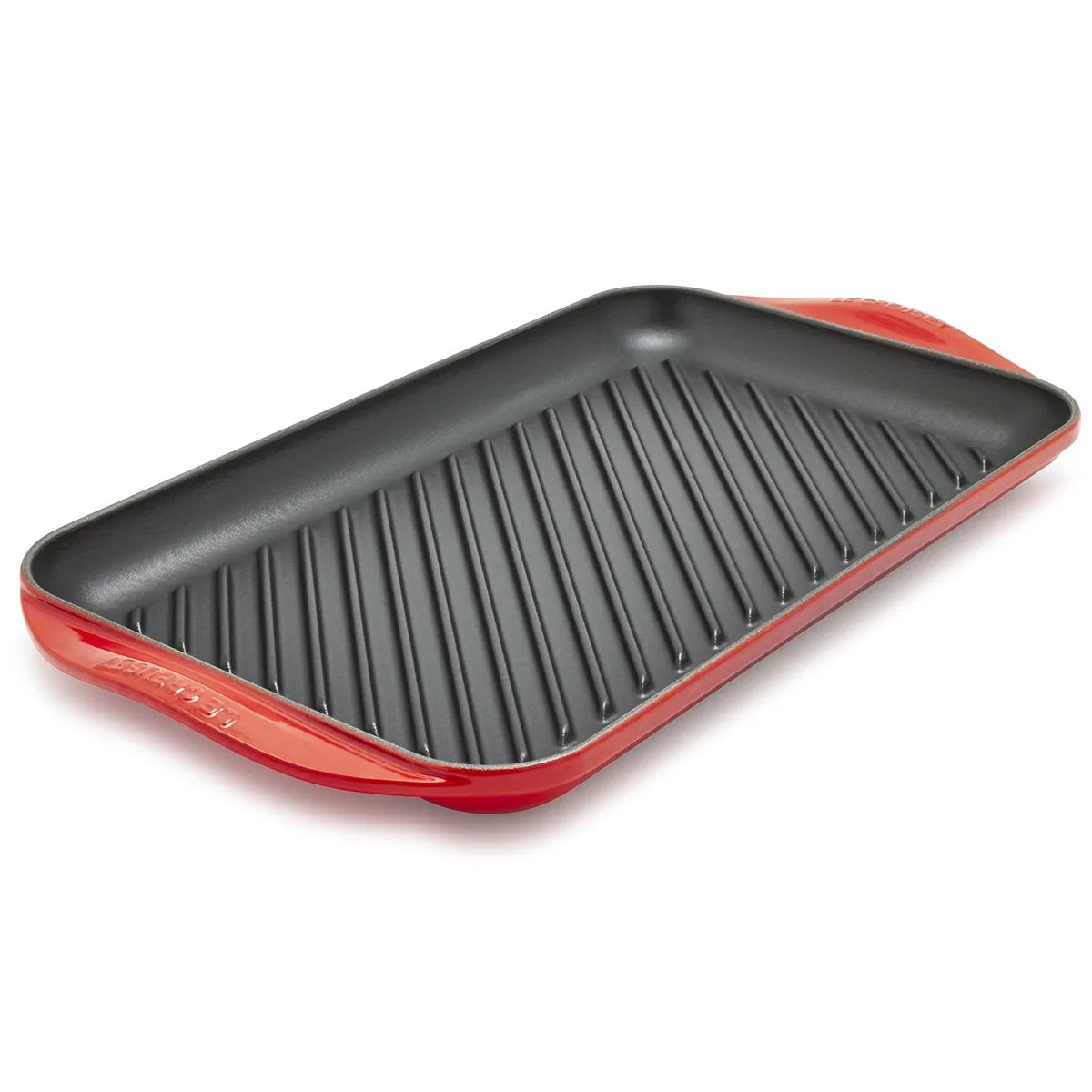 Le Creuset Extra Large Grill in ghisa smaltata rosso, 40x25 cm - Stilmobili