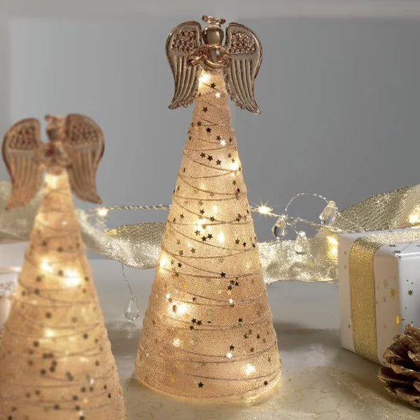 Mascagni — Angelo di Natale | Decorazione Vetro con Led — Mascagni