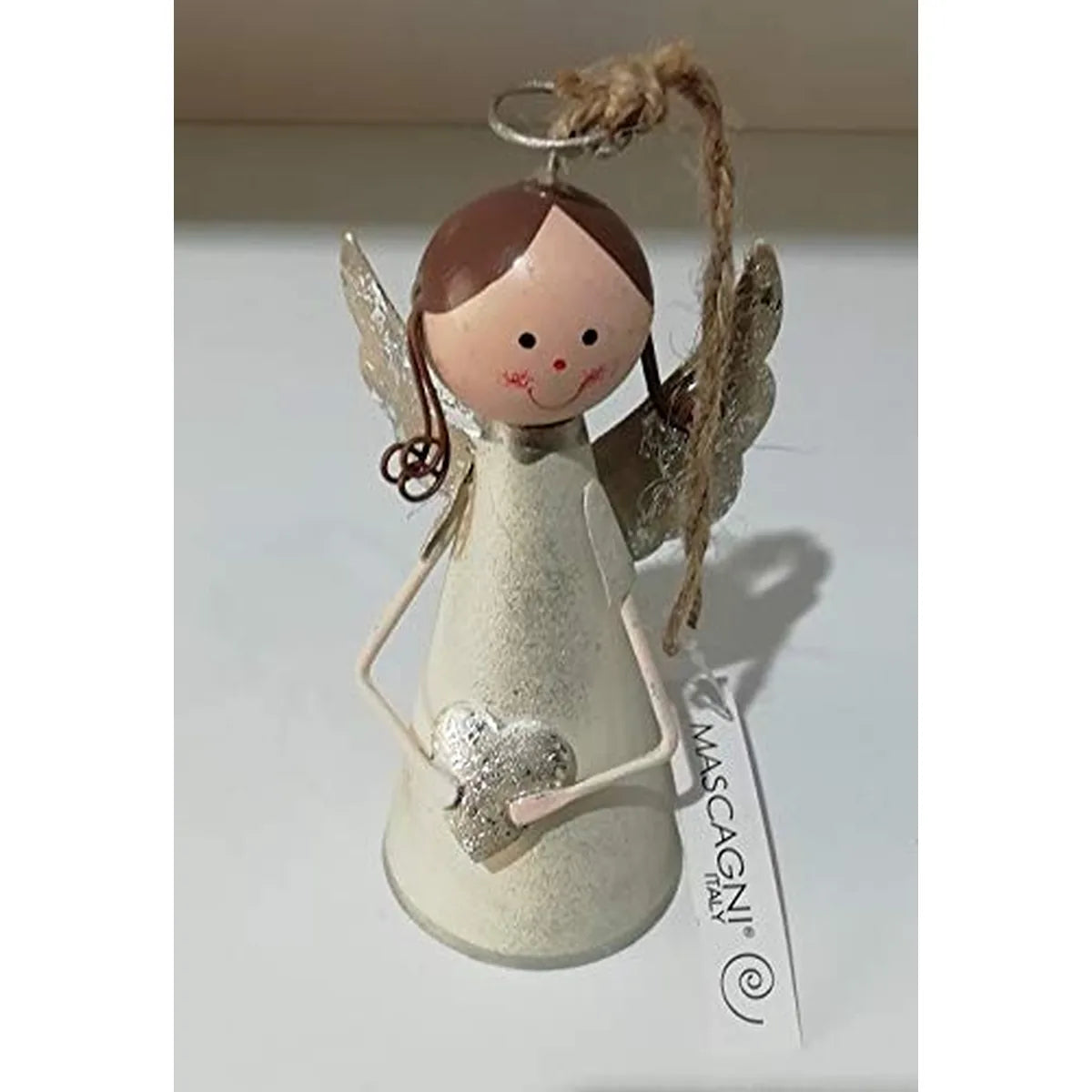 Mascagni Angelo Conico 13cm in metallo color oro - Decorazione natalizia