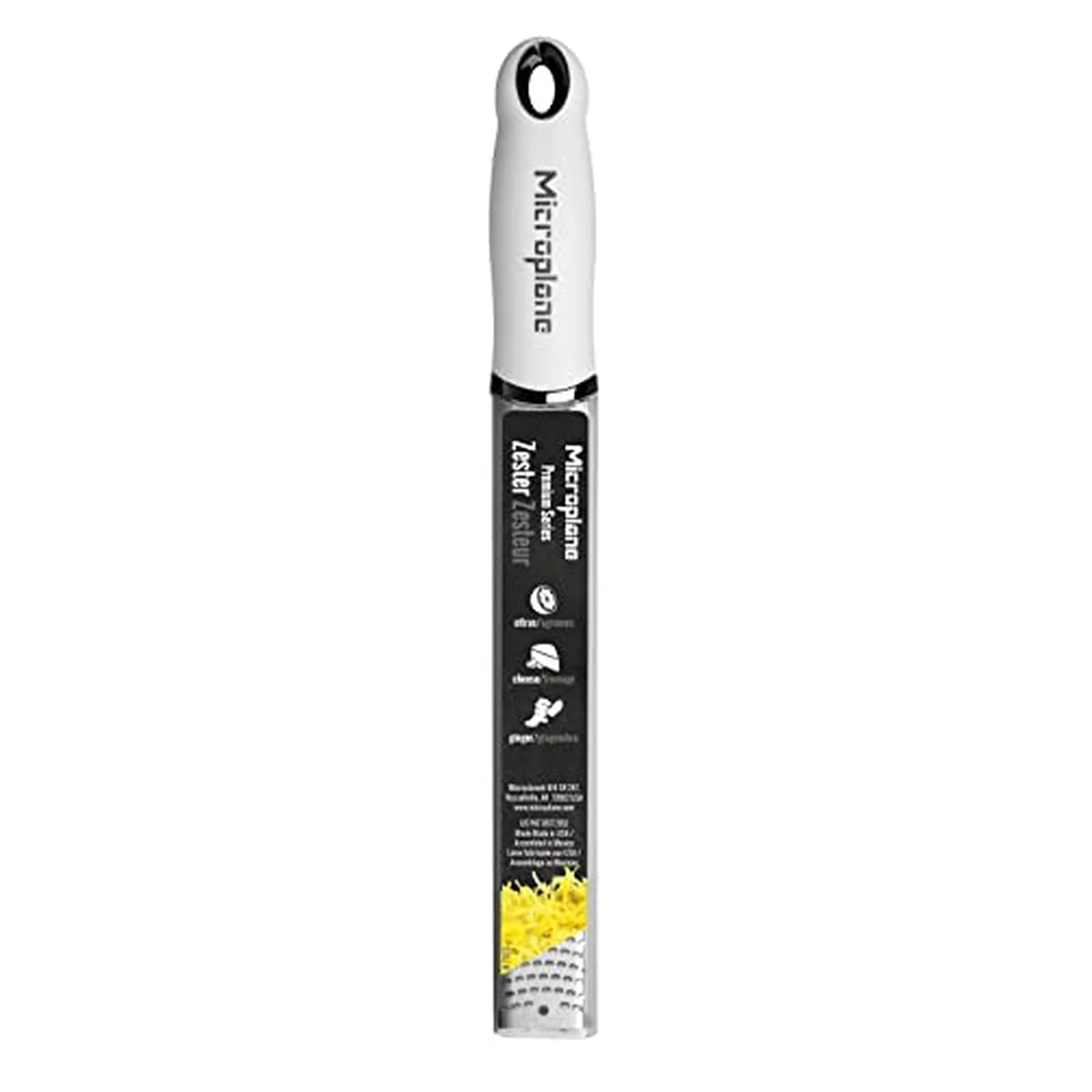 Microplane Zester grattugia acciaio inossidabile con manico ergonomico e cover protettiva