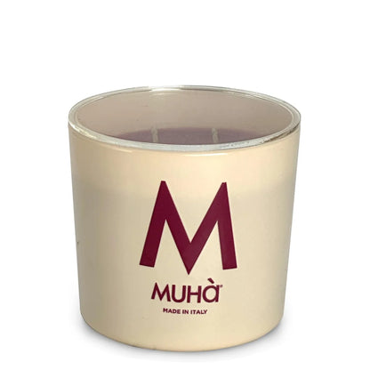 Muhà candela profumata vetro beige uva e fico 270gr