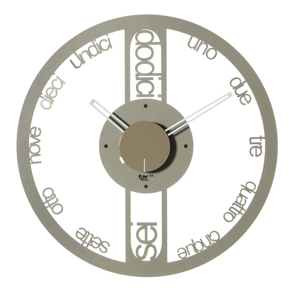 Arti & Mestieri Circolo Piccolo orologio da parete moderno design italiano
