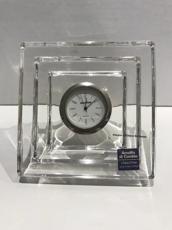Arnolfo Di Cambio - 10x10 Crystal Clock by Ettore Sottsass — Arnolfo Di Cambio