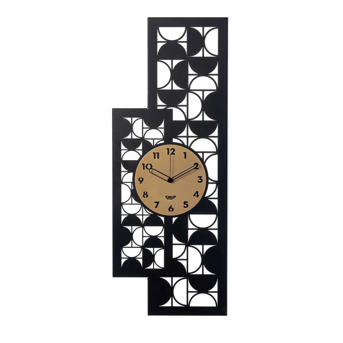 Arti & Mestieri Orologio di design da parete Vogue ferro oro laccato caramello industrial 90 cm