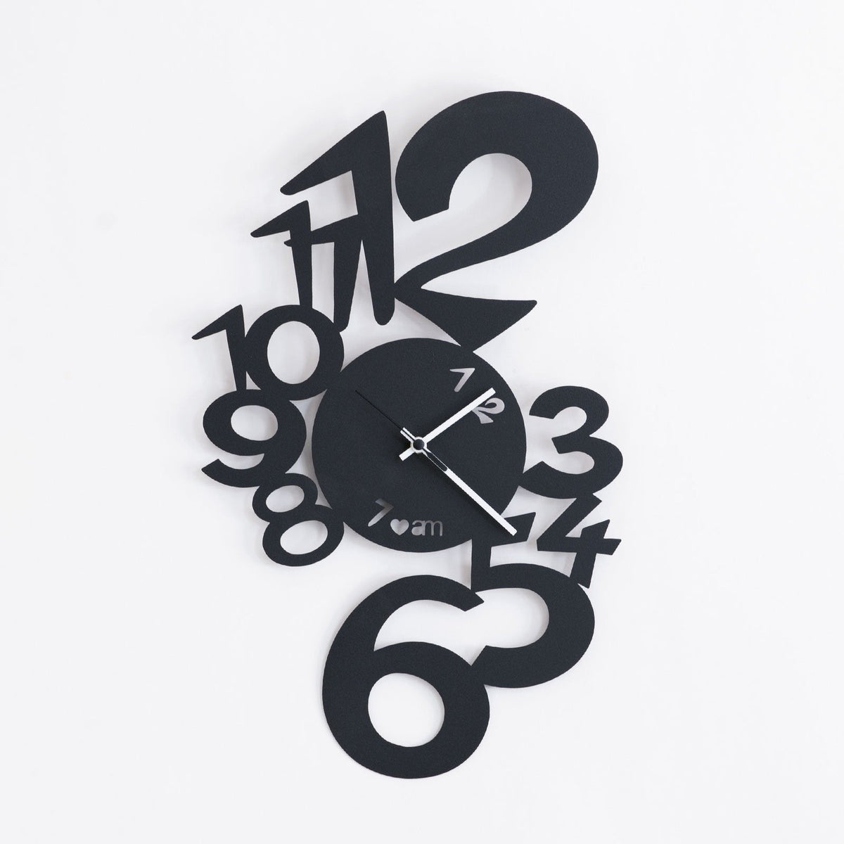 Arti & Mestieri orologio da parete Lupin colore nero in ferro lavorato artigianalmente