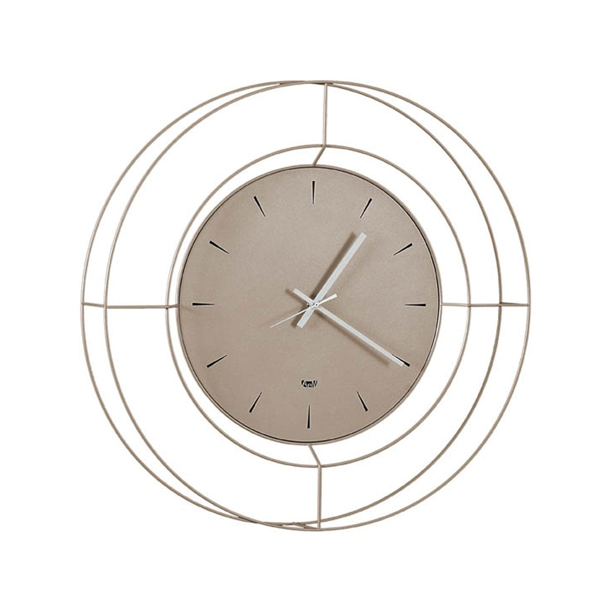 Arti & Mestieri orologio da parete Nudo Piccolo colore sabbia in ferro lavorato artigianalmente