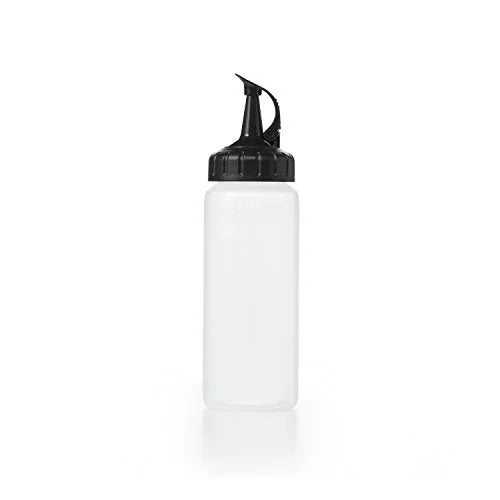 OXO Shaker per Condimenti e Salse 350ml in plastica trasparente colore verde con scala graduata