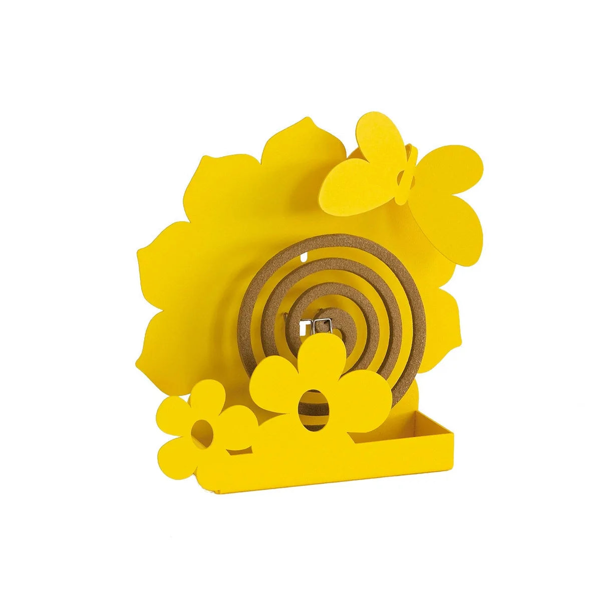 Arti & Mestieri Porta Zampironi Girasole da Tavolo disponibile in bianco, giallo e rosso