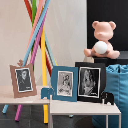 Arti & Mestieri Portafoto Elefantino Grande con sagoma elefante, cornice minimale design italiano