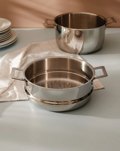 Alessi — Pots&Pans | Stainless Steel Steamer Basket