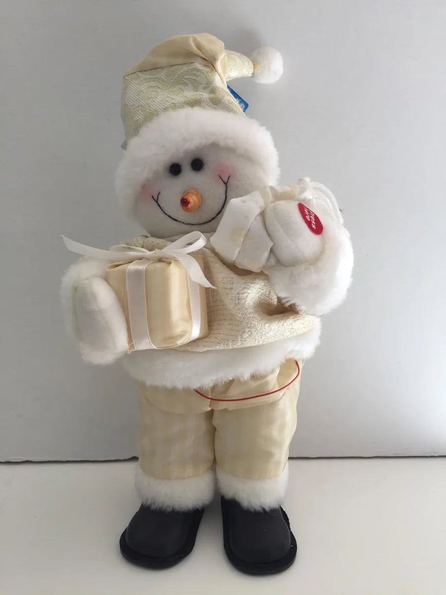 Il mio negozio Pupazzo di Neve Bianco 42x13 cm - decorazione natalizia