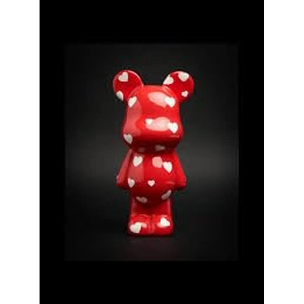 Blogodesign Blogo Salvadanaio Teddy rosso con pois e cuori 24cm