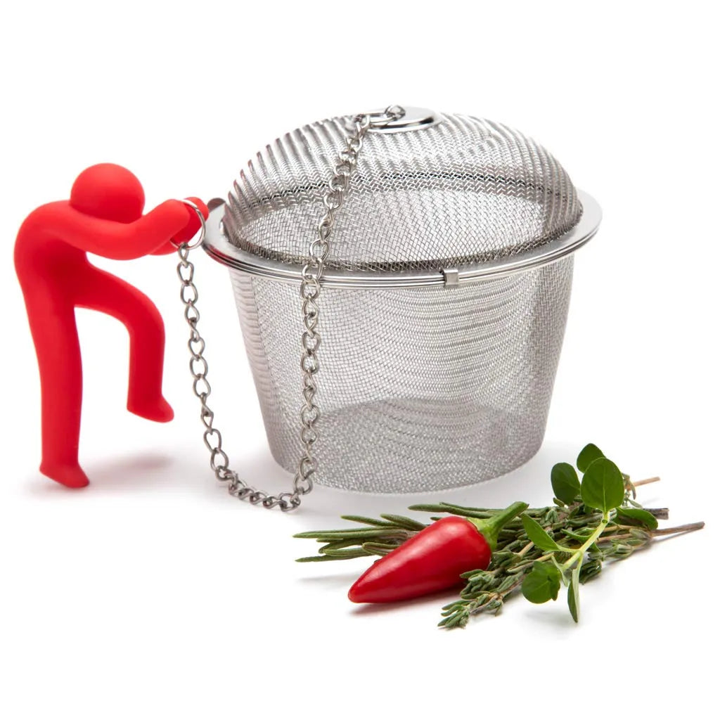 Monkey Business infusore a sfera in acciaio inox per tè e tisane