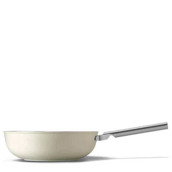 Smeg — Wok 30 cm con Manico Lungo e Rivestimento Ceramico — Smeg