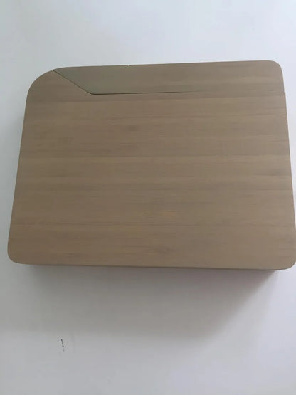 Stilmobili tagliere legno grande set formaggio con acciaio colore bianco naturale