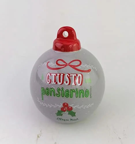 Villa d'Este — Vipse Dixit | Keramik-Weihnachtskugel — Villa D'Este Home Tivoli